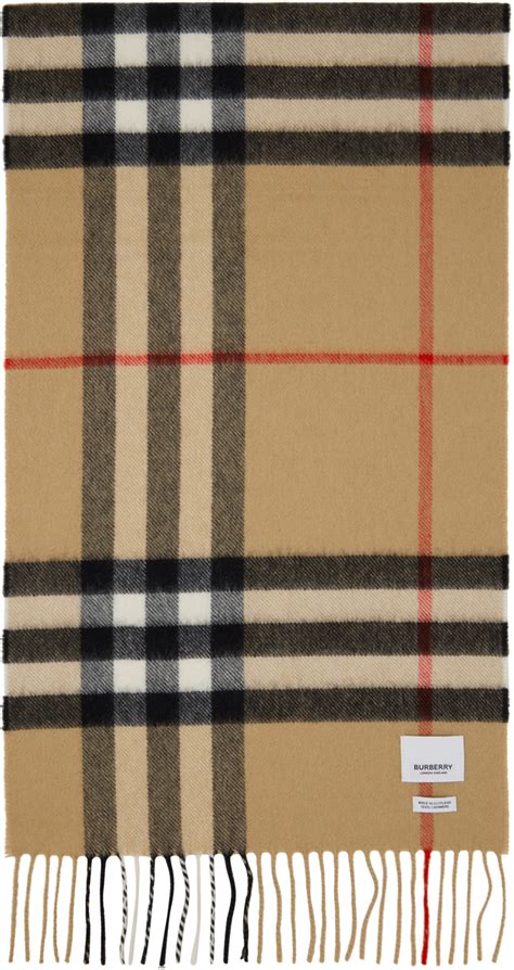 Made in the UK: Burberry Check Scarf 